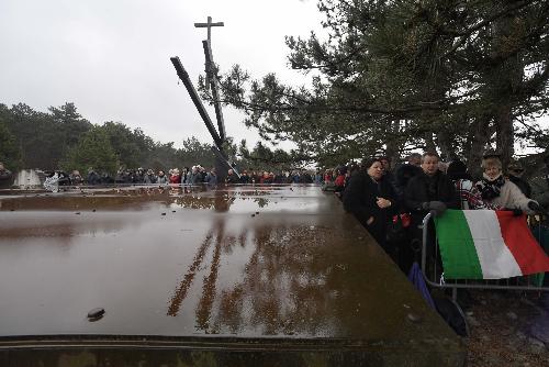 La cerimonia del Giorno del Ricordo oggi al monumento nazionale della Foiba di Basovizza